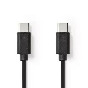 Afbeelding van USB C naar kabel 1 meter 2.0 (100% koper, Zwart)