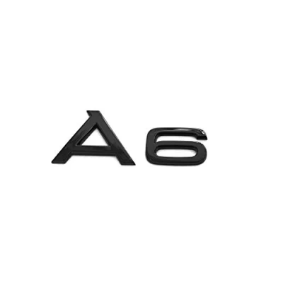 Afbeelding van Audi 4K0071803 opschrift A6 zwart Tuning Exclusive Black Edition Emblem