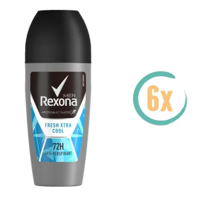 Afbeelding van 6x REXONA Men Deo Roll On Advanced Protection Fresh Xtra Cool 50 ml