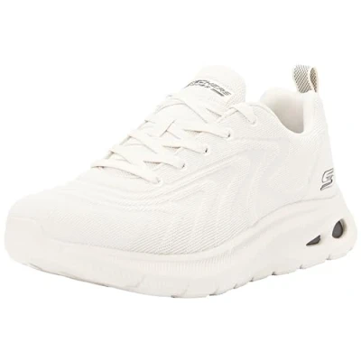Afbeelding van Skechers Heren BOBS Unity Sleek Revive Trainers, Off White Engineered Knit, 6 UK, 39.5 EU