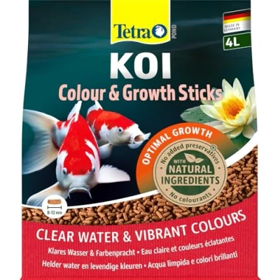 Afbeelding van Tetra Pond Koi Sticks Colour &amp; Growth premium voer voor alle koi, bevordert gezonde groei en weerstand, een natuurlijke kleurpracht, 4 l