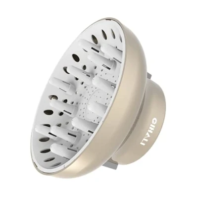 Afbeelding van Gihali Universele haardiffuser, sterk houdend, aanpasbaar voor haardroger met D 4,4 6,6 cm krullend of golvend haar (goud)…