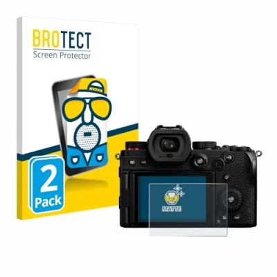Afbeelding van BROTECT (2 Stuks) Antireflecterende Beschermfolie voor Panasonic Lumix DC S5 Anti Glare Screen Protector, Mat, Ontspiegelend