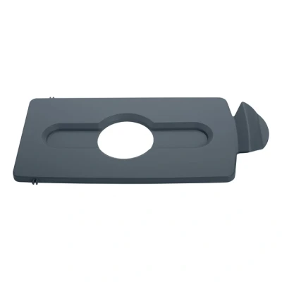 Afbeelding van Deksel Rubbermaid Slim Jim Recyclestation inwerpopening voor flesjes en blikjes grijs