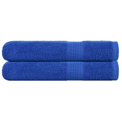 Afbeelding van vidaXL Handdoeken 2 st 100x200 cm 360 g/m² 100% katoen blauw