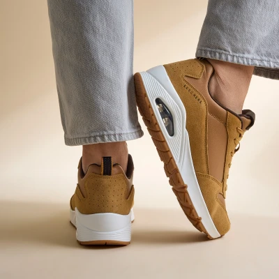 Afbeelding van Skechers Uno Stacre Sneakers Heren Cognac