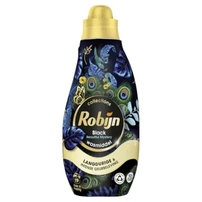 Afbeelding van 2+3 gratis: Robijn Klein &amp; Krachtig Wasmiddel Black Beautiful Mystery 19 Wasbeurten 665 ml