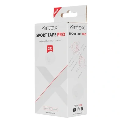 Afbeelding van Kintex Rolls Sport Tape PRO, niet elastisch, fysio tape, wit, knie, hand, vingers en enkelgewricht stabiliseren
