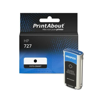 Afbeelding van Huismerk HP B3P23A (727) Inktcartridge Foto zwart Hoge capaciteit