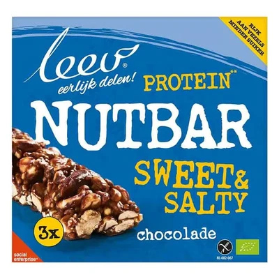 Afbeelding van Leev Bio Notenreep Proteine Chocolade, 120 gram