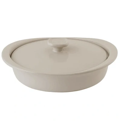 Afbeelding van Ovenschaal BergHOFF Leo Line Balance Rond met Deksel 27,3 cm Moonmist Grey