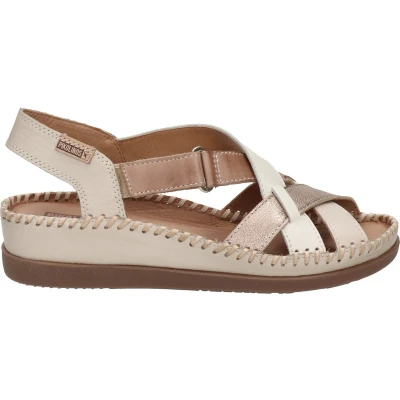 Afbeelding van Pikolinos Sandalen met sleehak, Dames, Maat: 38, Marfil Leer