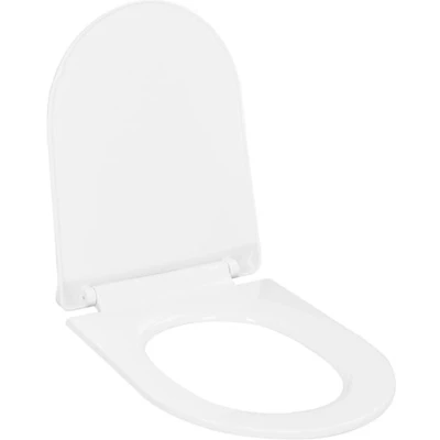Afbeelding van vidaXL Toiletbril soft close met quick release ontwerp wit