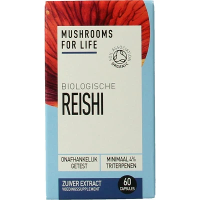 Afbeelding van Mushrooms F Life Reishi bio 60 capsules