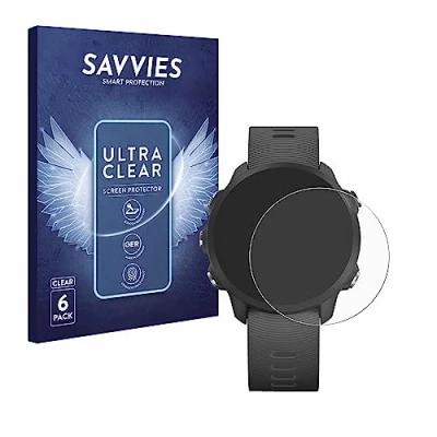 Afbeelding van Savvies (6 Stuks) Schermbeschermer voor Garmin Forerunner 245 Music Screen Protector Ultra Transparant