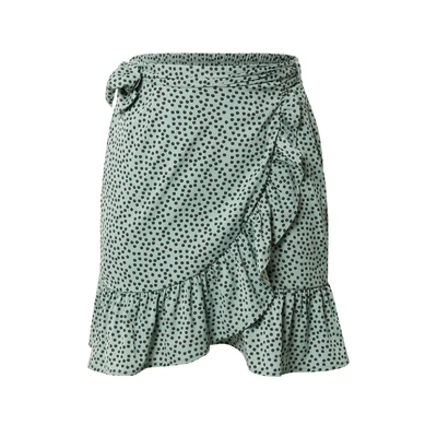 Afbeelding van ONLY Onlolivia WRAP Skirt Wikkelrok, Dames, Maat: XS, Chinois green