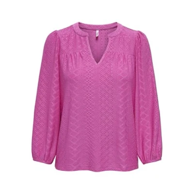 Afbeelding van ONLY Dames Onlsandra L/S Split Top JRS, Fuchsia Fedora, XS