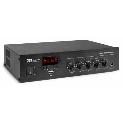 Afbeelding van Power Dynamics PDM25 100V versterker 25W met Bluetooth, mp3 speler en