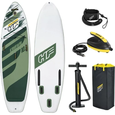 Afbeelding van Bestway SUP Board Hydro Force Kahawai Set en Elektrische Luchtpomp 12V