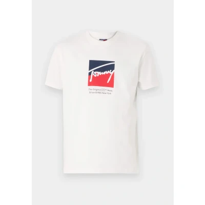 Afbeelding van Tommy Jeans Tshirt print, Heren, Maat: 44, Ecru