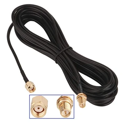 Afbeelding van GTIWUNG WLAN antenneverlengkabel, SMA mannelijk naar vrouwelijke connector, antennekabel, stekker en sticks, 10 m