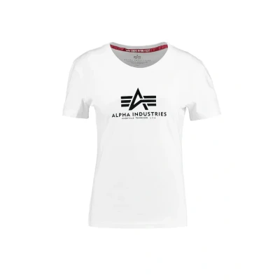 Afbeelding van Alpha Industries NEW Tshirt print, Dames, Maat: XS, White/metalgold