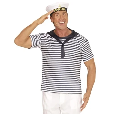 Afbeelding van &quot;MARINE SET&quot; (shirt, hoed) (M/L)