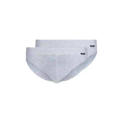 Afbeelding van Skiny Heren Cotton Rib Slip, Silver Melange, Regular, Zilveren melange., S