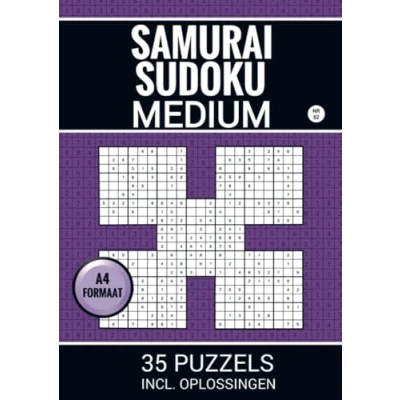 Afbeelding van Samurai Sudoku Medium 35 Puzzels Incl. Oplossingen Nr. 52