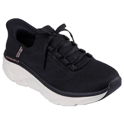 Afbeelding van Skechers D&#039;lux Walker 2.0 Thrill Movement Sneaker voor dames, Zwart, 37 EU