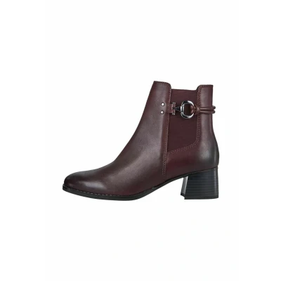 Afbeelding van Marco Tozzi Chelsea Korte laarzen, Dames, Maat: 38, Bordeaux Leer