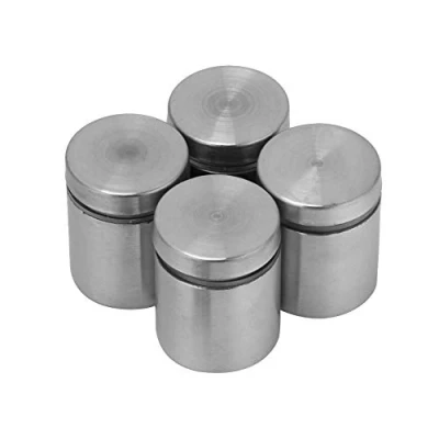 Afbeelding van 4 stks RVS Glas Standoff Reclame Schroef Nagels Houders Nagel Hardware Mounts Schroeven (25 * 25MM)