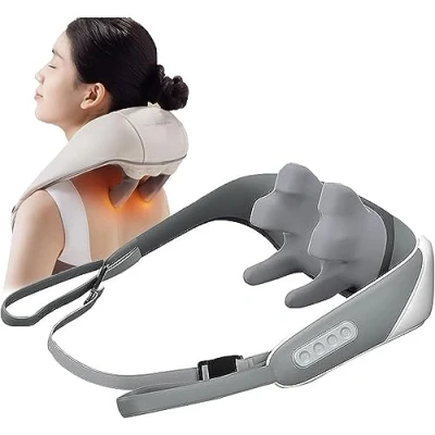 Afbeelding van MEFESE Massagers for Neck and Shoulder with Heat, Goletsure Massagers, Shiatsu Back Massager Heat Electric Muscle Relief, Tired Back, Neck,