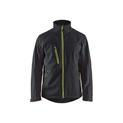 Afbeelding van Blaklader Softshell Jack 4950 2516 Mannen Zwart/Geel XL