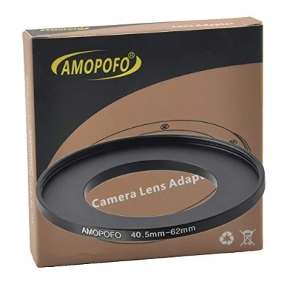 Afbeelding van 40,5 tot 62 mm metalen filterring, Step up filteradapter ring van cameralens met filterschroefdraad naar filterring