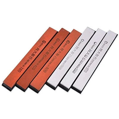 Afbeelding van EMOTREE 6 delige set slijpsteen 180# 400# 800# 1500# 2000# 3000# messenslijper met antislip