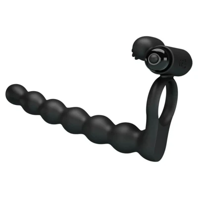 Afbeelding van Cockring met Anal Beads en Clitoris Stimulator