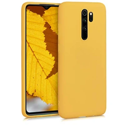 Afbeelding van kwmobile telefoonhoesje geschikt voor Xiaomi Redmi Note 8 Pro Hoesje smartphone Back cover in honinggeel