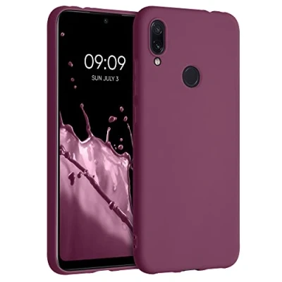 Afbeelding van kwmobile telefoonhoesje geschikt voor Xiaomi Redmi Note 7 / Pro Hoesje smartphone Back cover in bordeaux violet
