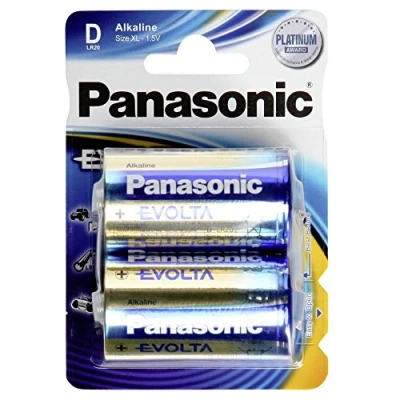 Afbeelding van Panasonic EVOIA batterij de nieuwe alkalinebatterijen Mono / D