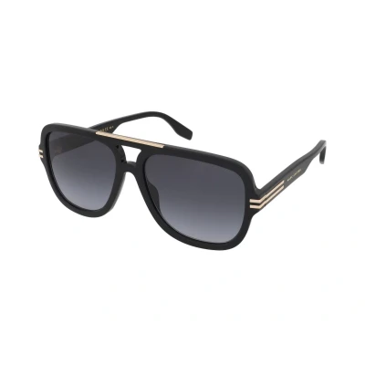 Afbeelding van Marc Jacobs Aviator Heren Zwart donkergrijze gradiënt 637/s Sunglasses