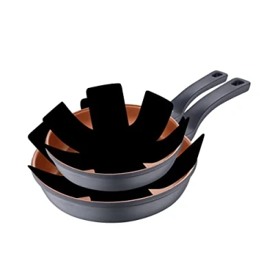Afbeelding van Pannenset San Ignacio Gegoten aluminium Brons (2 Stuks)
