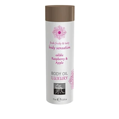 Afbeelding van Shiatsu Luxe Eetbare Body Oil Framboos &amp; Appel