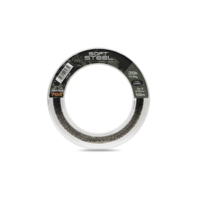 Afbeelding van Fox Soft Steel Fleck Camo Leader 0.70mm/27.3kg (80m) Leaders