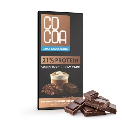 Afbeelding van CO COA Eiwitchocolade 65g Chocolade Zonder Suiker, Alleen Met Erythritol, 19% Eiwitgehalte, Keto Dieet, Caloriearme Snack, Low Carb, GGO, Palmolie En Kunstmatige Conserveringsmiddelen