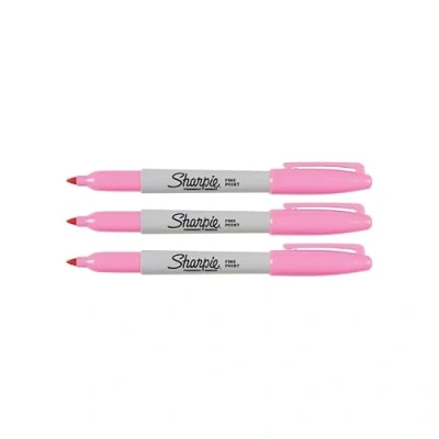Afbeelding van Sharpie Permanente Markers Fijne punt Roze 3 Count