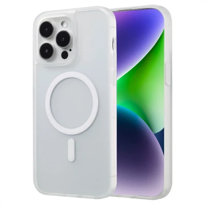 Afbeelding van Apple iPhone 14 Pro Max MagSafe Hoesje Kunststof imoshion Hardcase/Backcover Wit Telefoonhoesje