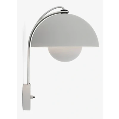 Afbeelding van &amp;Tradition wandlamp Flowerpot VP8, stekker, lichtgrijs mat