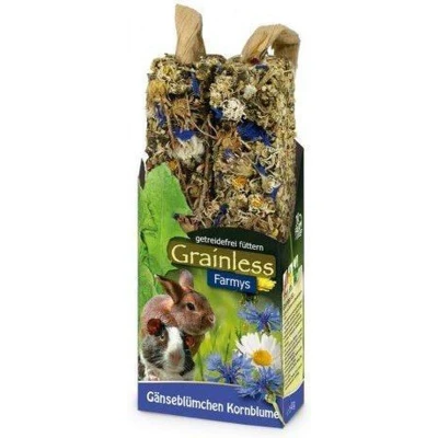 Afbeelding van JR Farm knaagdier Grainless Farmys madeliefjes/korenbloem, 140 gram