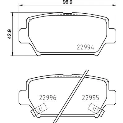 Afbeelding van Brembo Remblokset P 54 062
